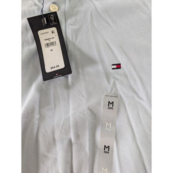 Light Blue Tommy Hilfiger Polo Shirt Slim Fit Medium *NWT* retails for $64.50 - Picture 4 of 4